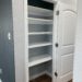 Finished Pantry with Wooden Shelves